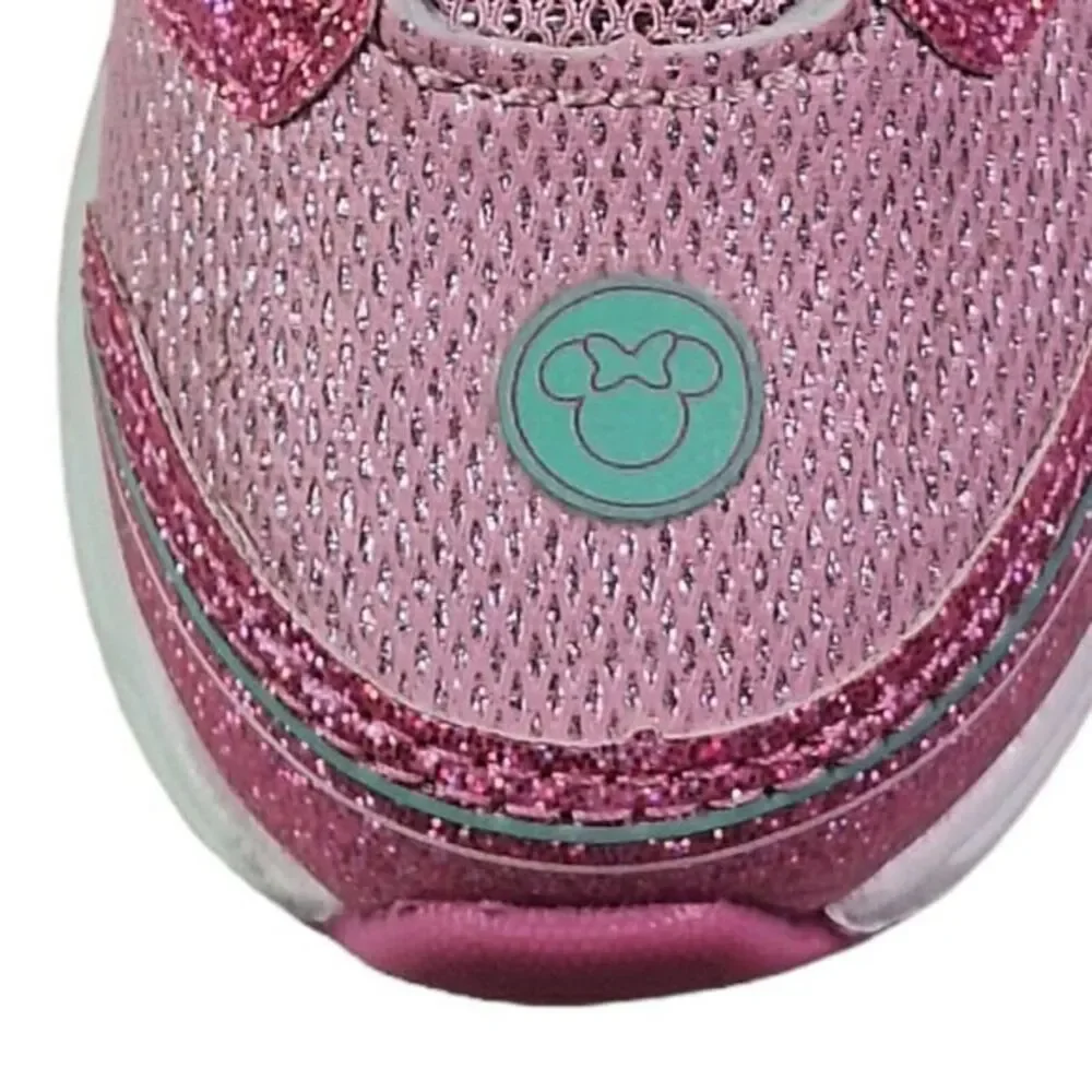 Minnie shoes‎ for girls sneakers with LED light without laces Pink Size 7 (14cm)